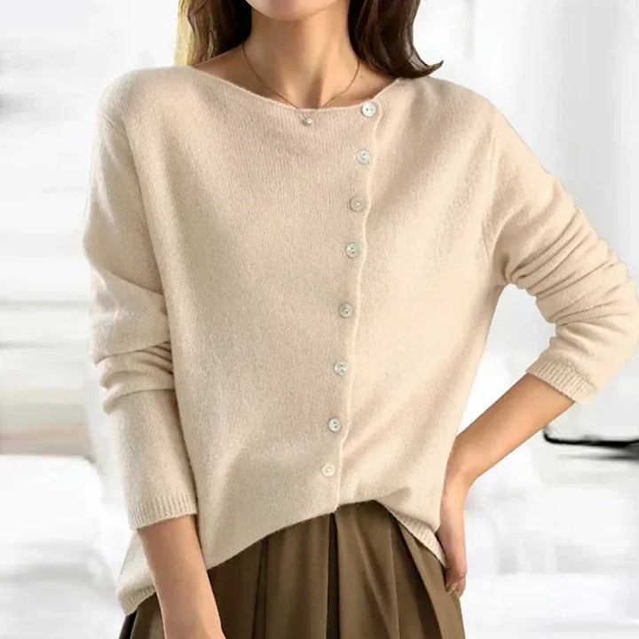 Theresa | Knopf-Strickjacke