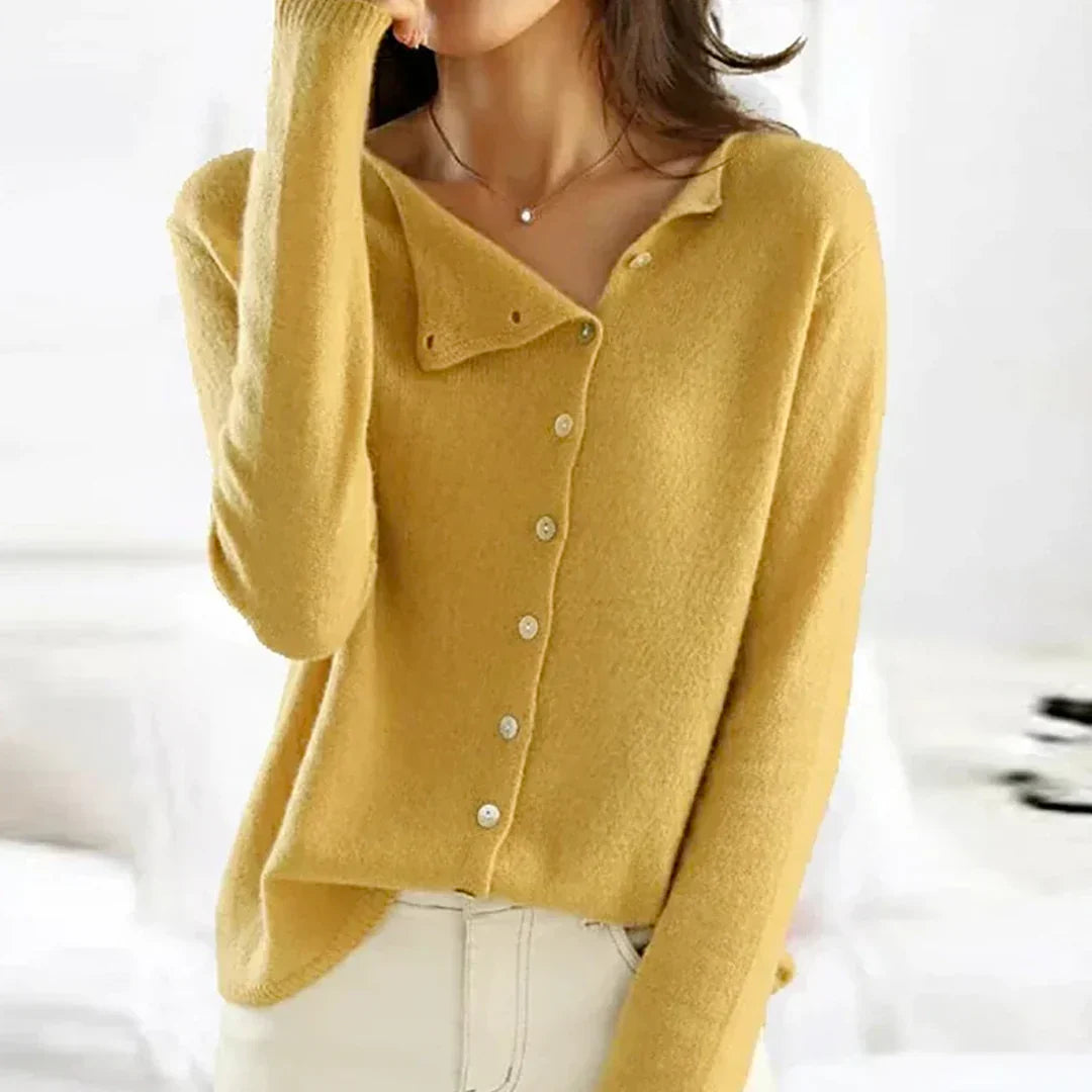 Theresa | Knopf-Strickjacke
